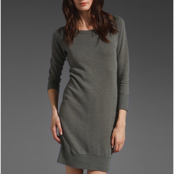 James Perse Raglan Sweatshirt Dress 